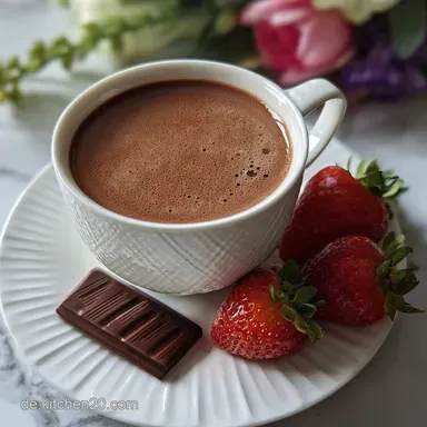 Vegane Hei&szlig;e Schokolade in 5 Min. Rezeptkarte