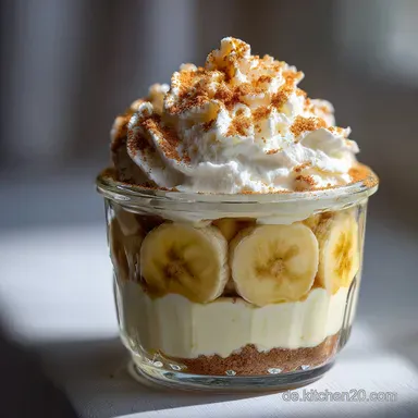 Veganer Bananenpudding: F&uuml;r 4 Portionen Rezeptkarte