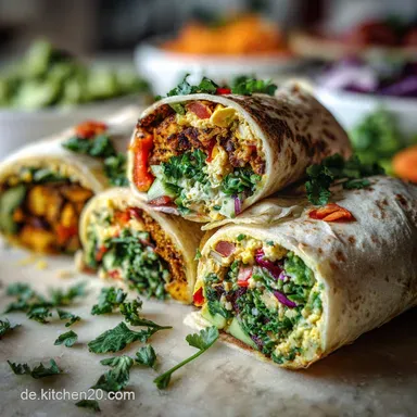 Vegetarische Wraps in 20 Minuten: Knackig & Cremig