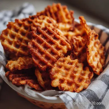 Waffelchips Hei&szlig;luftfritteuse: Knusprig Fettarm Rezeptkarte