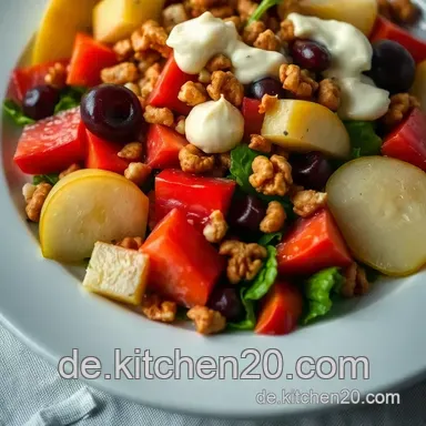 Waldorfsalat &agrave; la Chef: Ein erfrischender Klassiker f&uuml;r jeden Anlass Rezeptkarte