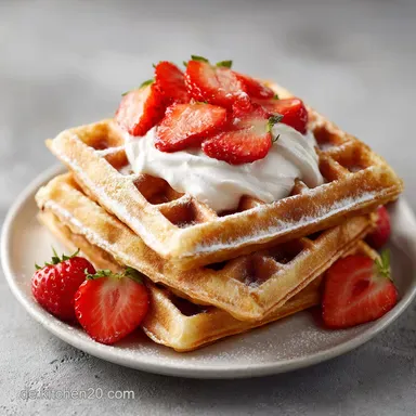 Buttermilchwaffeln Rezept: Knusprig in 35 Min Rezeptkarte