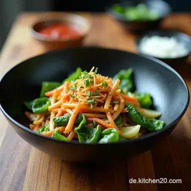 Gebratener Pak Choi mit Pilzen Das BlitzWokGericht f&uuml;r den Feierabend Umami pur