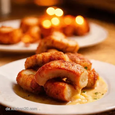 W&uuml;rstchen im LaugenSchlafrock Fingerfood Der PartyHit Rezeptkarte