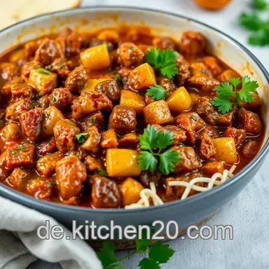 Chakalaka H&auml;hnchenpfanne: S&uuml;dafrikanischer Genuss f&uuml;r dich! Rezeptkarte