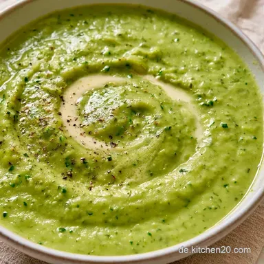 Zucchini-Kartoffel-Suppe f&uuml;r 4 Personen Rezeptkarte