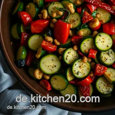K&ouml;stliches rezept zucchinigem&uuml;se mit mediterranen Aromen &ndash; Einfach zubereitet! Rezeptkarte