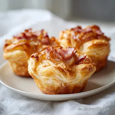 Zwiebelkuchen Muffins: Party-Ready Rezeptkarte