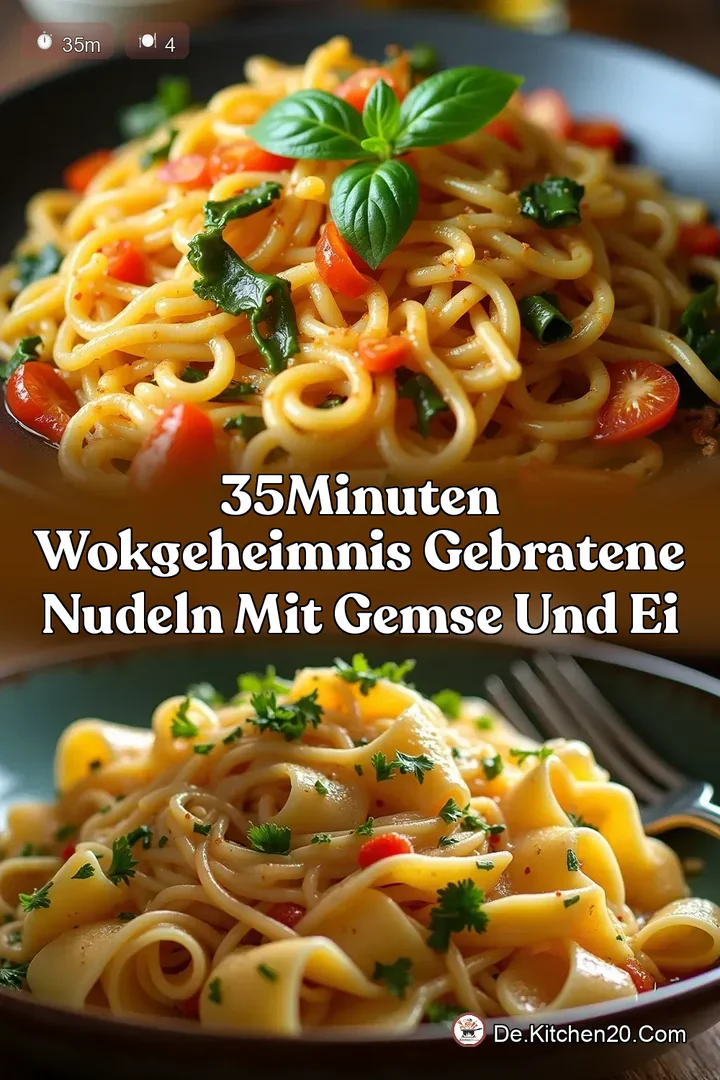 35Minuten WokGeheimnis Gebratene Nudeln mit Gemse und Ei
