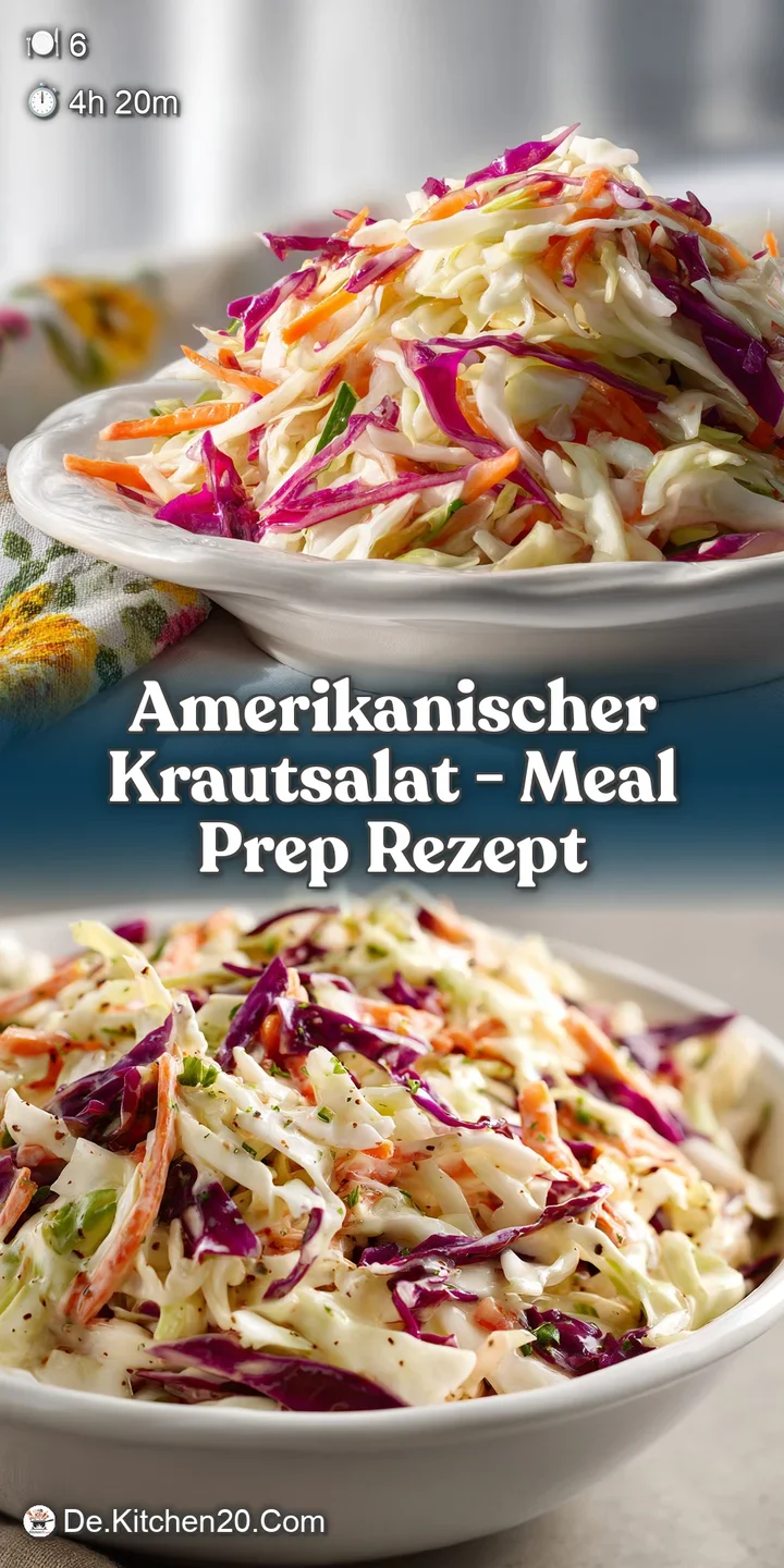 Close-up reveals the fine textures of the shredded cabbage and carrots, coated in a rich, appetizing, creamy sauce.