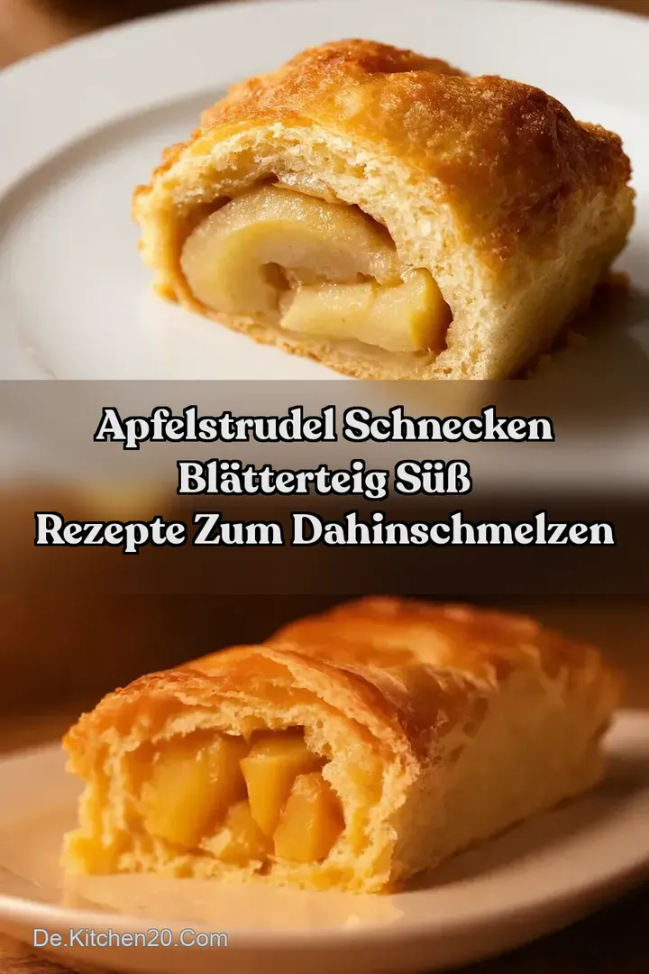 Apfelstrudel Schnecken Bl&auml;tterteig S&uuml;&szlig; Rezepte zum Dahinschmelzen
