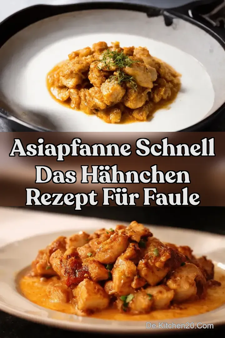 Asiapfanne Schnell Das H&auml;hnchen Rezept f&uuml;r Faule