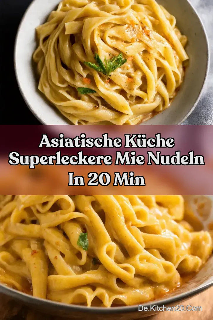 Asiatische K&uuml;che SuperLeckere Mie Nudeln in 20 Min
