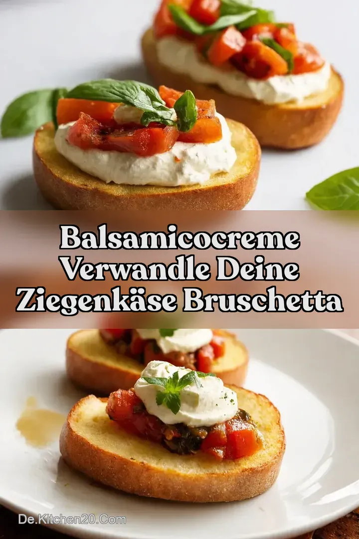 Balsamicocreme Verwandle deine Ziegenk&auml;se Bruschetta
