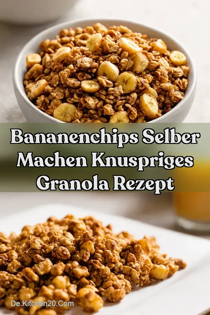 Bananenchips selber machen Knuspriges Granola Rezept
