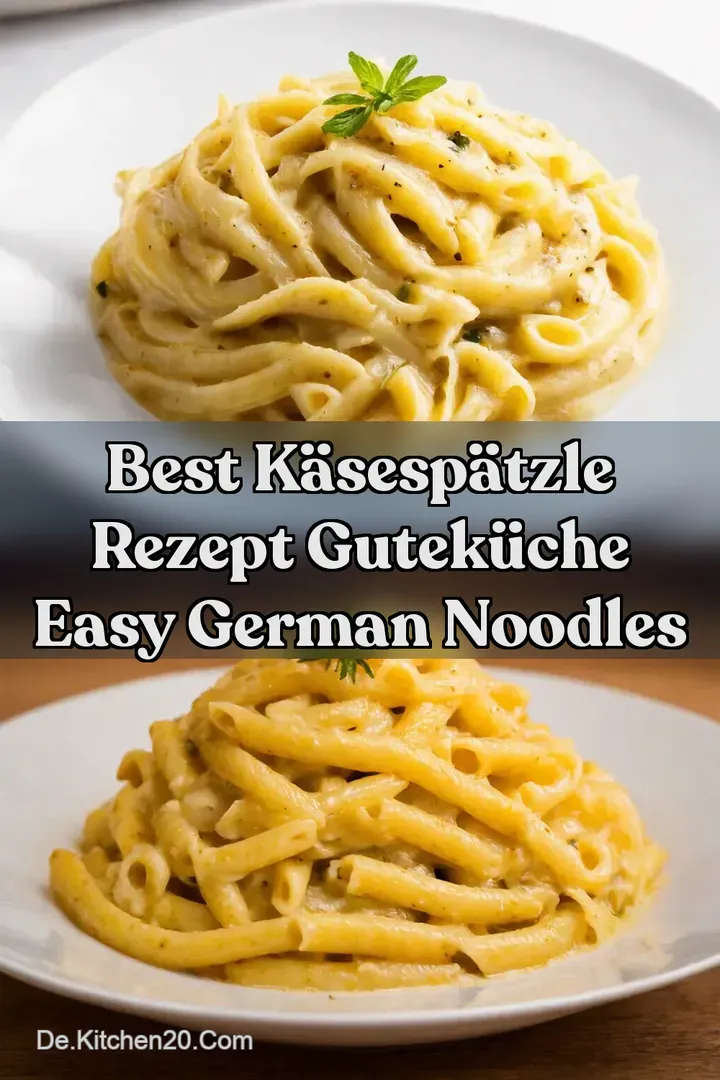 Best K&auml;sesp&auml;tzle Rezept Gutek&uuml;che Easy German Noodles