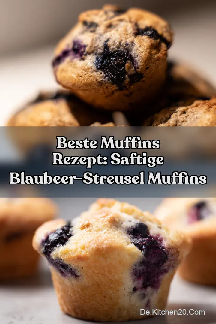Beste Muffins Rezept: Saftige Blaubeer-Streusel Muffins
