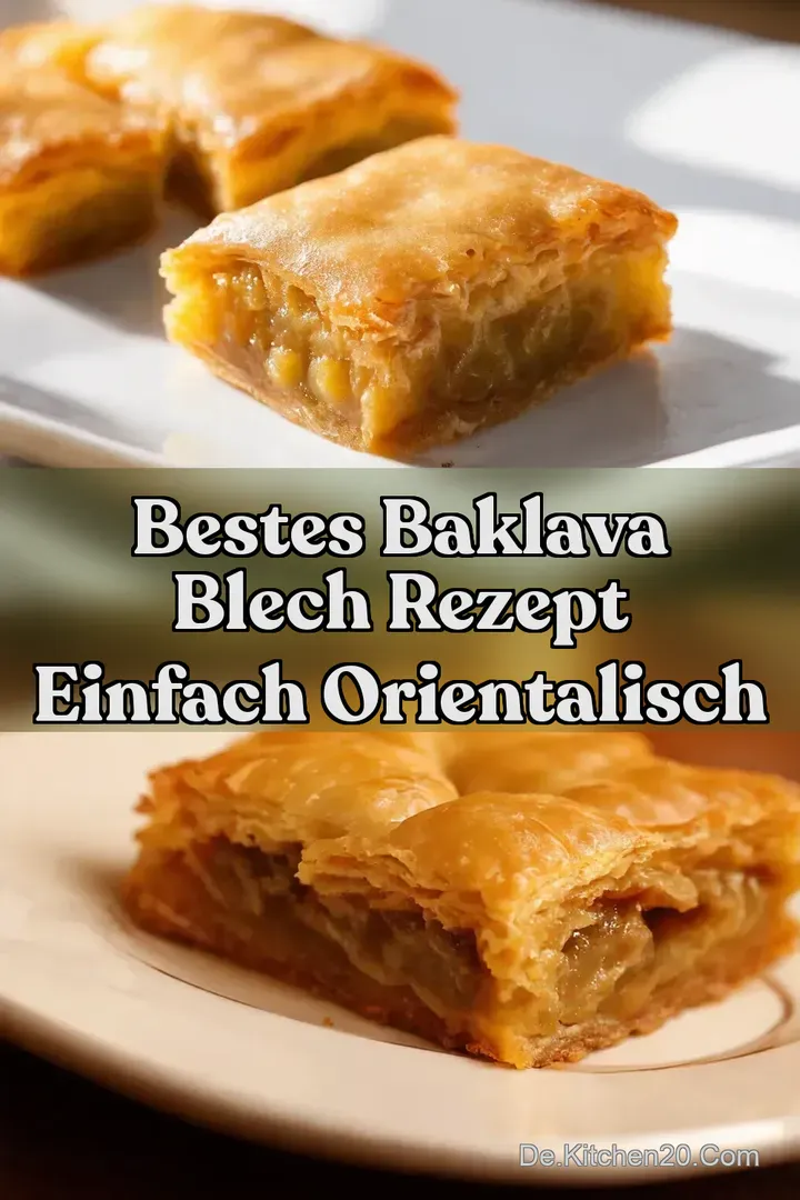 Bestes Baklava Blech Rezept Einfach Orientalisch
