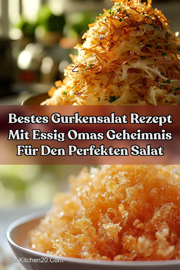 Bestes Gurkensalat Rezept mit Essig Omas Geheimnis f&uuml;r den perfekten Salat