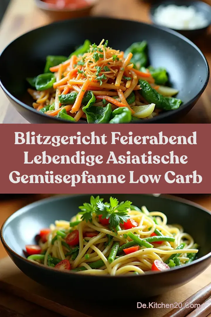 Blitzgericht Feierabend Lebendige Asiatische Gem&uuml;sepfanne Low Carb
