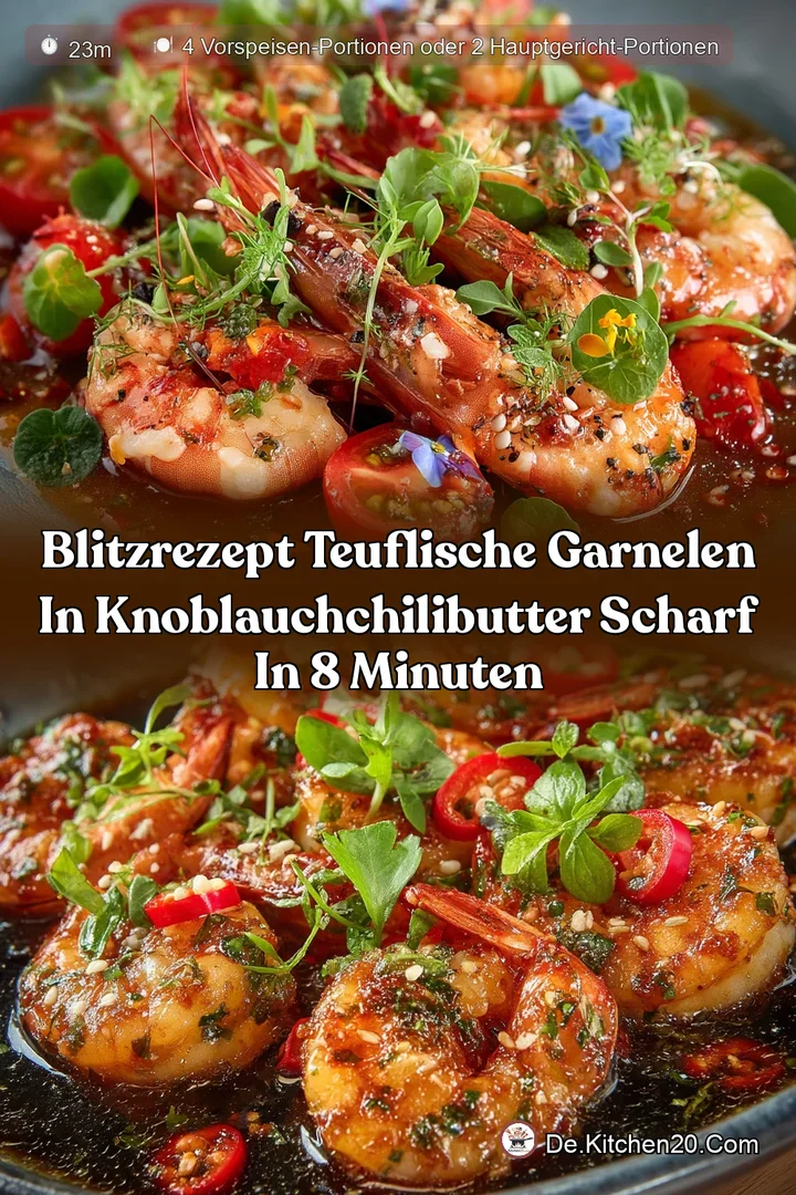 Blitzrezept Teuflische Garnelen in KnoblauchChiliButter Scharf in 8 Minuten