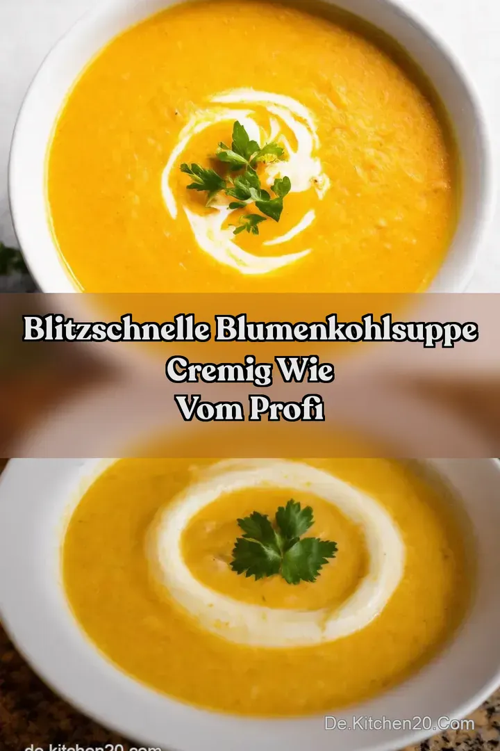 Blitzschnelle Blumenkohlsuppe Cremig wie vom Profi