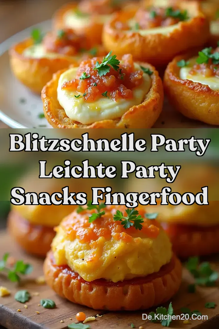 Blitzschnelle Party Leichte Party Snacks Fingerfood