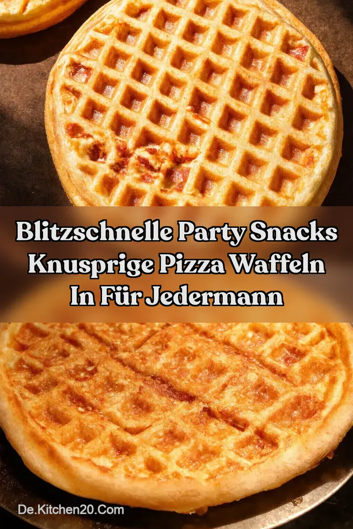Blitzschnelle Party Snacks Knusprige Pizza Waffeln in f&uuml;r Jedermann