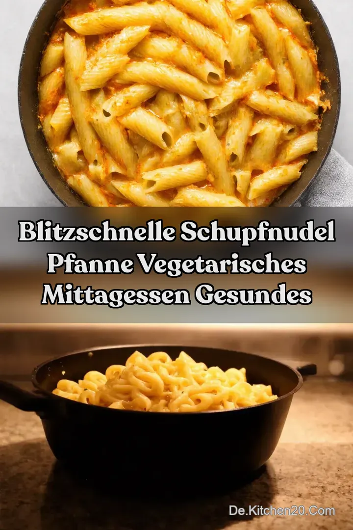 Blitzschnelle Schupfnudel Pfanne Vegetarisches Mittagessen Gesundes