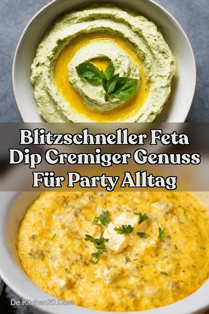 Blitzschneller Feta Dip Cremiger Genuss f&uuml;r Party Alltag