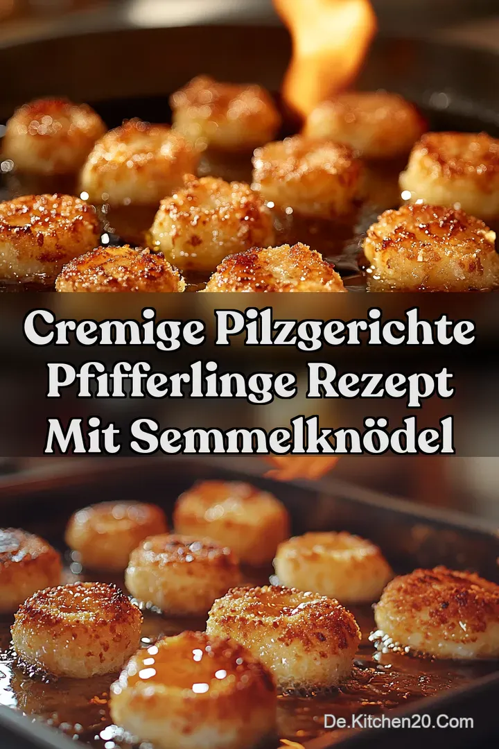 Cremige Pilzgerichte Pfifferlinge Rezept mit Semmelkn&ouml;del