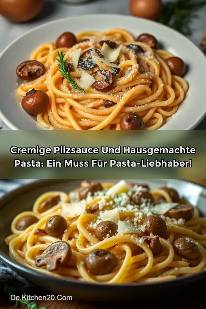 Cremige Pilzsauce und Hausgemachte Pasta: Ein Muss f&uuml;r Pasta-Liebhaber!