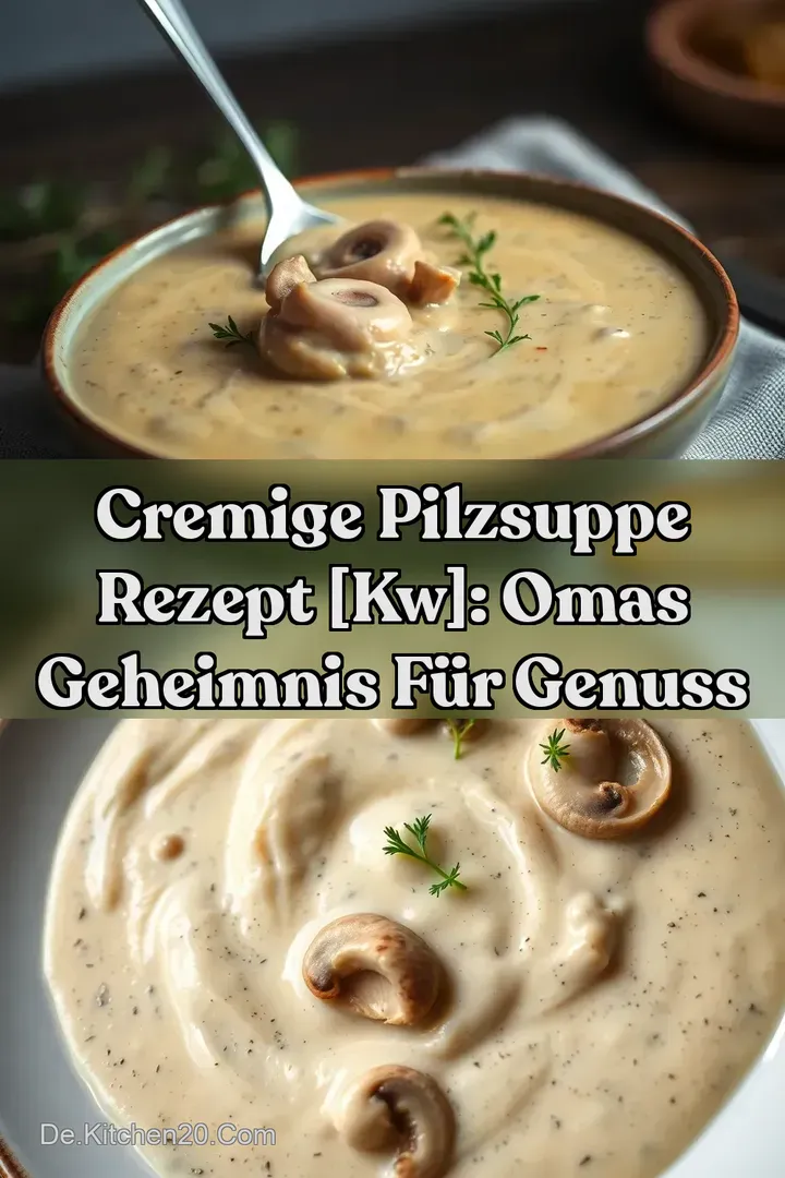 Cremige Pilzsuppe Rezept [kw]: Omas Geheimnis f&uuml;r Genuss