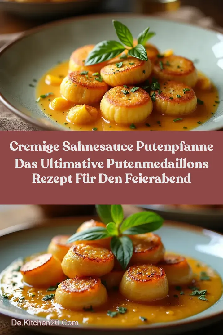 Cremige Sahnesauce Putenpfanne Das ultimative PutenMedaillons Rezept f&uuml;r den Feierabend