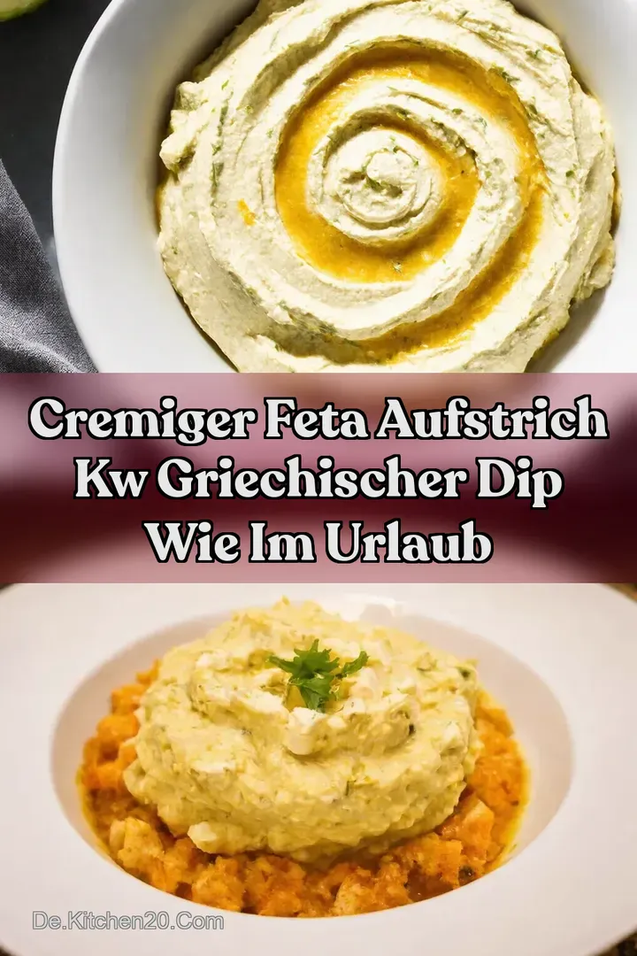 Cremiger Feta Aufstrich kw Griechischer Dip wie im Urlaub