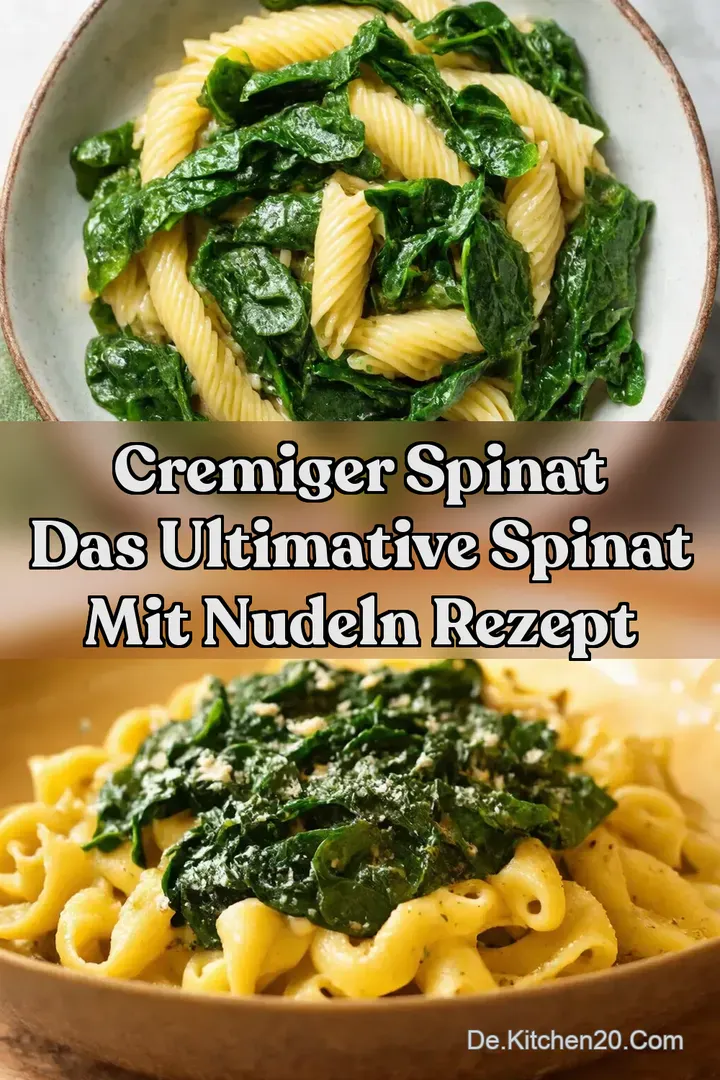 Cremiger Spinat Das ultimative Spinat mit Nudeln Rezept