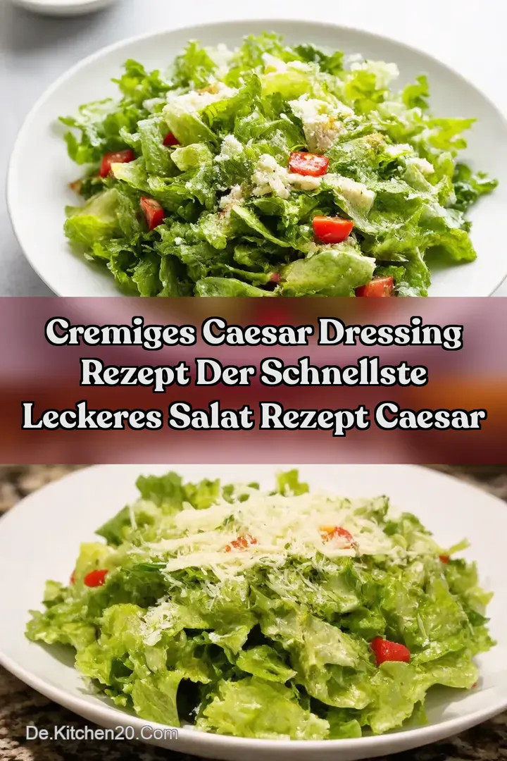Cremiges Caesar Dressing Rezept Der schnellste leckeres Salat Rezept Caesar