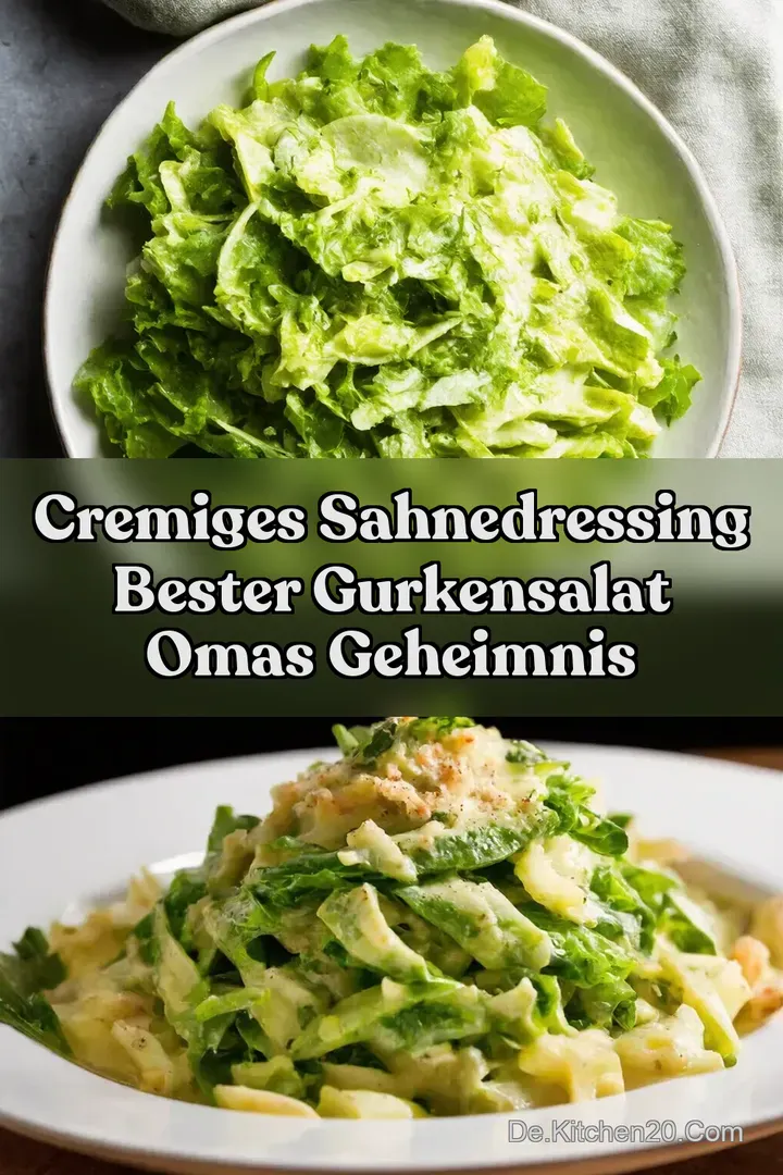 Cremiges Sahnedressing Bester Gurkensalat Omas Geheimnis