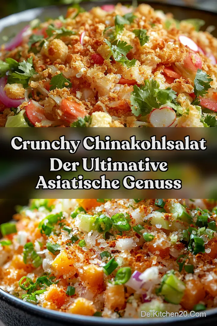Crunchy Chinakohlsalat Der ultimative asiatische Genuss