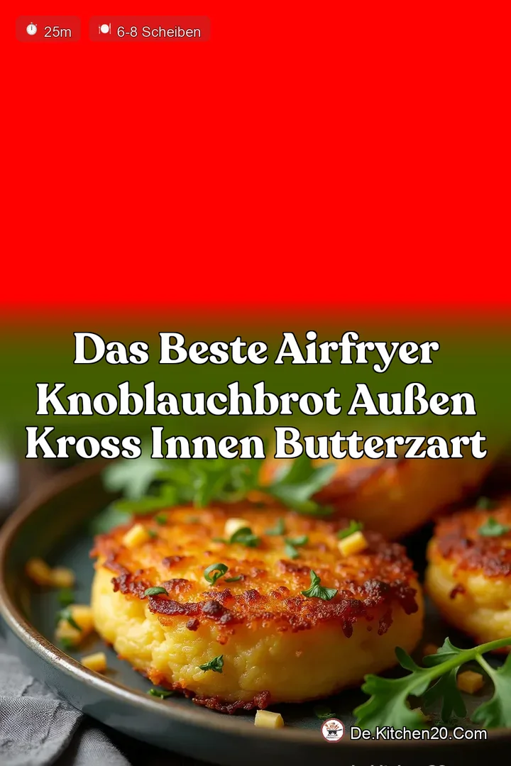 Das beste Airfryer Knoblauchbrot Au&szlig;en kross innen butterzart