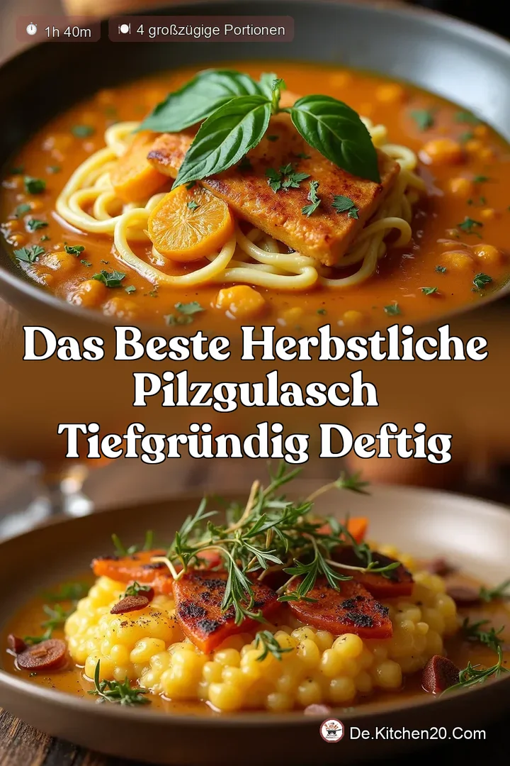 Das beste Herbstliche Pilzgulasch tiefgr&uuml;ndig deftig