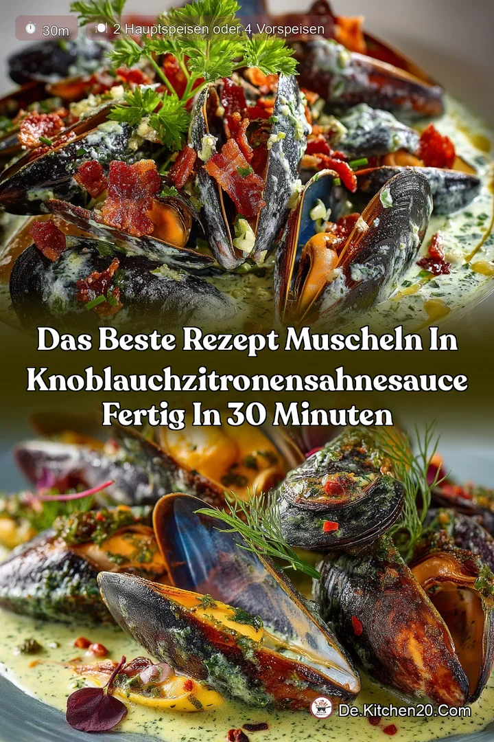 Das beste Rezept Muscheln in KnoblauchZitronenSahnesauce fertig in 30 Minuten