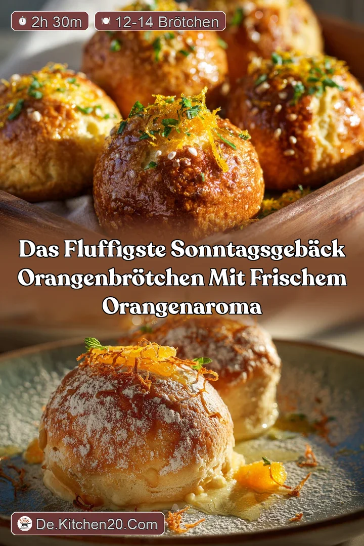 Das fluffigste Sonntagsgeb&auml;ck Orangenbr&ouml;tchen mit frischem Orangenaroma