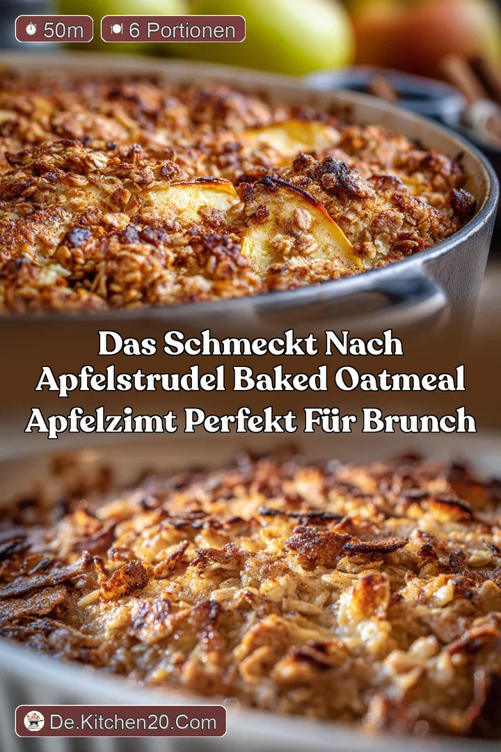 Das schmeckt nach Apfelstrudel Baked Oatmeal ApfelZimt perfekt f&uuml;r Brunch