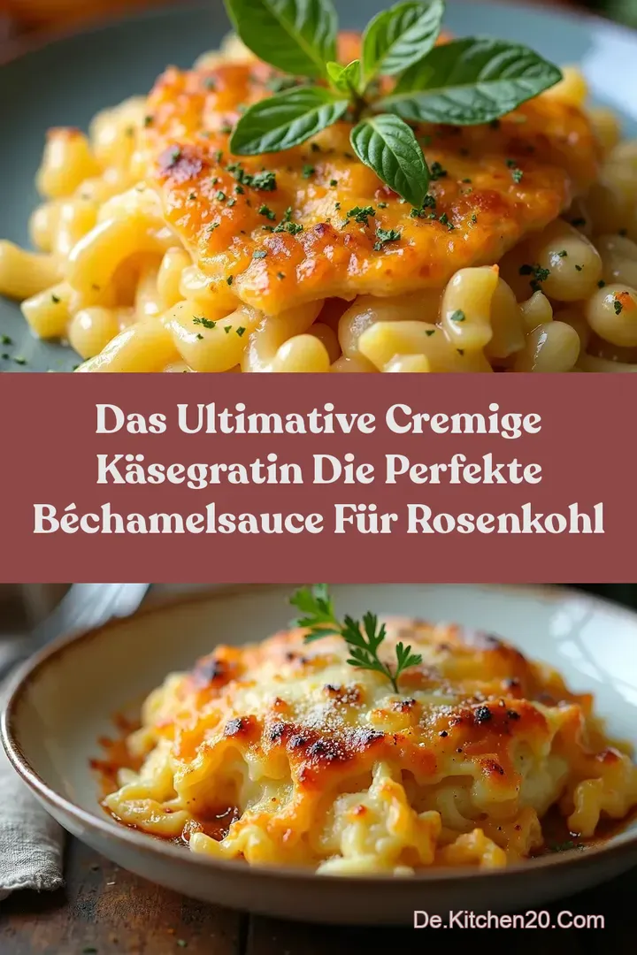 Das ULTIMATIVE Cremige KäseGratin Die perfekte Béchamelsauce für Rosenkohl