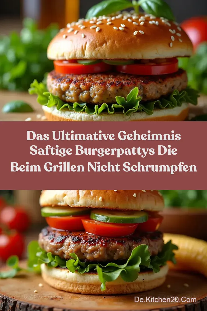 Das ULTIMATIVE Geheimnis Saftige BurgerPattys die beim Grillen nicht schrumpfen