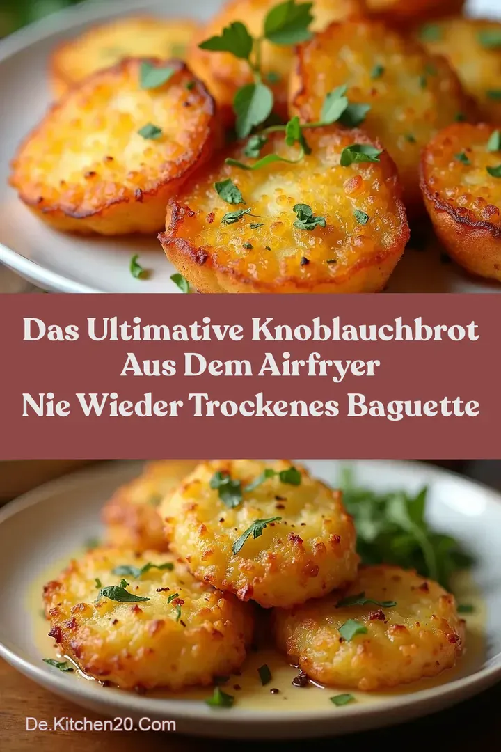Das Ultimative Knoblauchbrot aus dem Airfryer Nie wieder trockenes Baguette