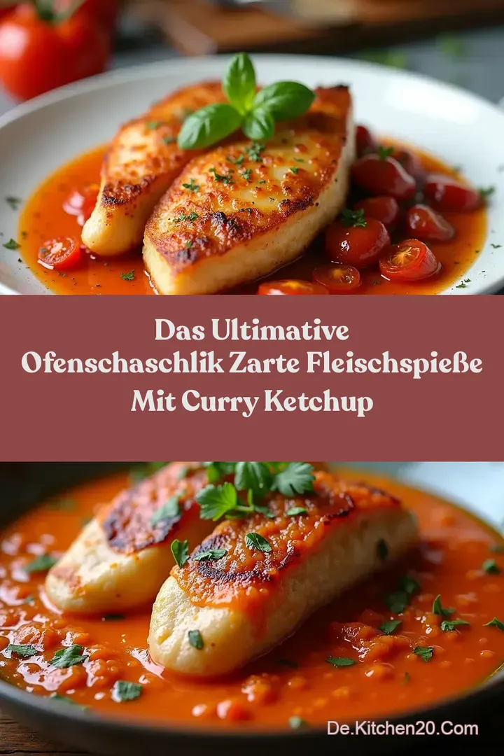 Das ultimative OfenSchaschlik Zarte Fleischspie&szlig;e mit Curry Ketchup