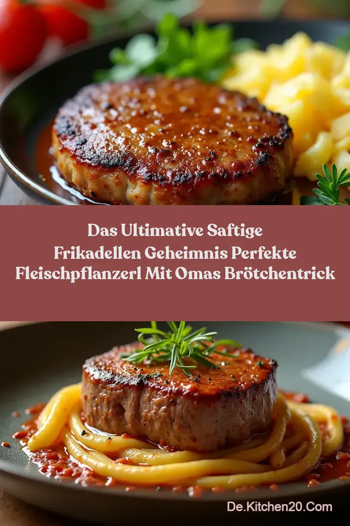Das Ultimative Saftige Frikadellen Geheimnis Perfekte Fleischpflanzerl mit Omas Br&ouml;tchenTrick