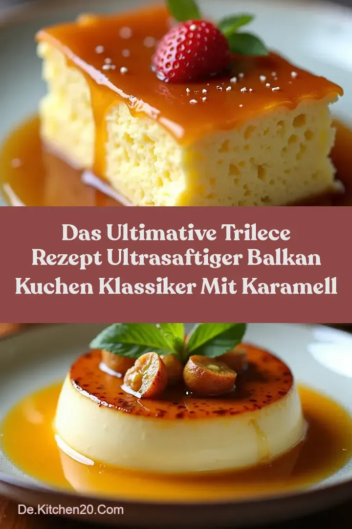 Das Ultimative Trilece Rezept UltraSaftiger Balkan Kuchen Klassiker mit Karamell
